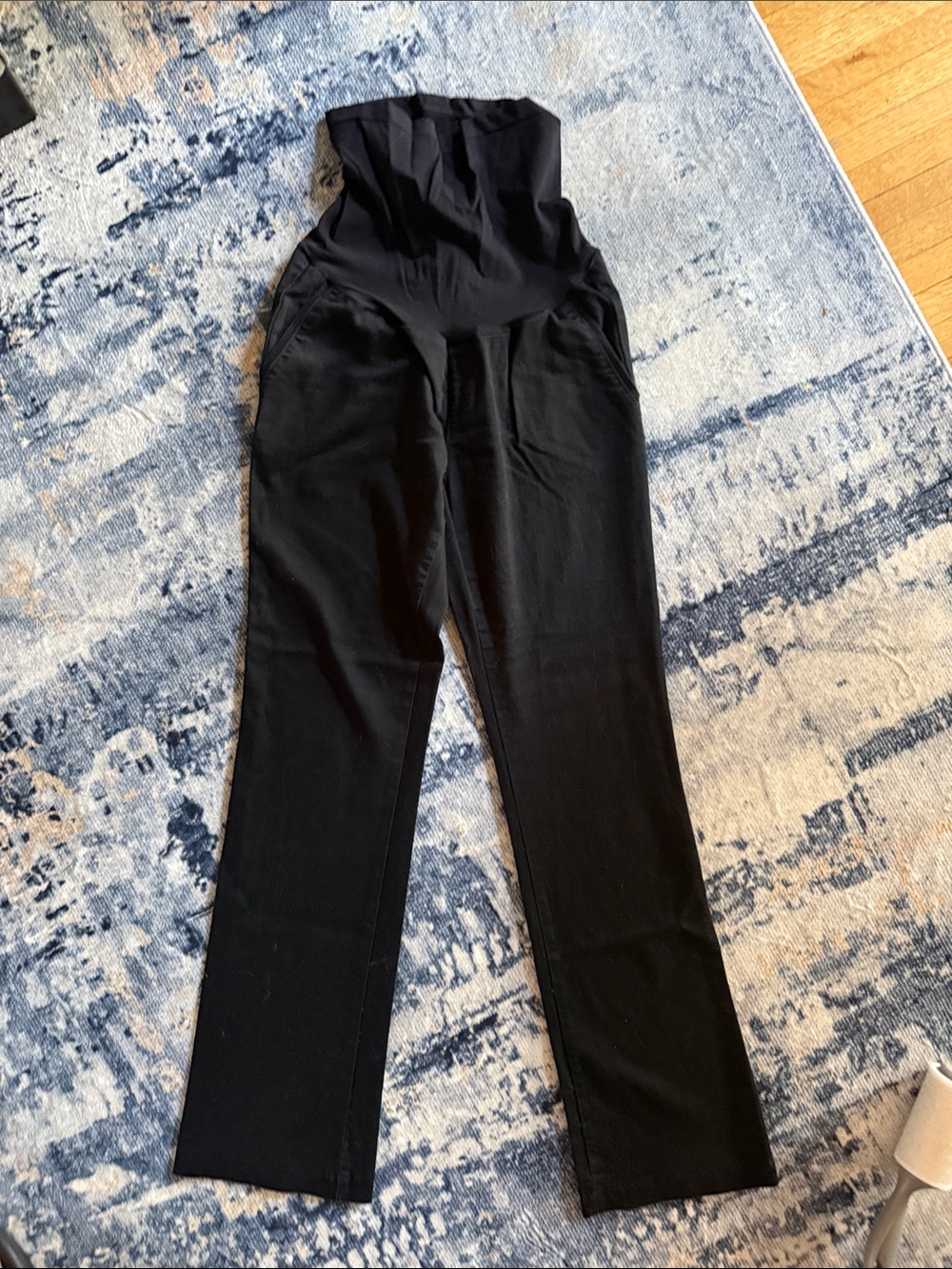 Indigo Blue Women's Black Boot Cut Maternity Pants